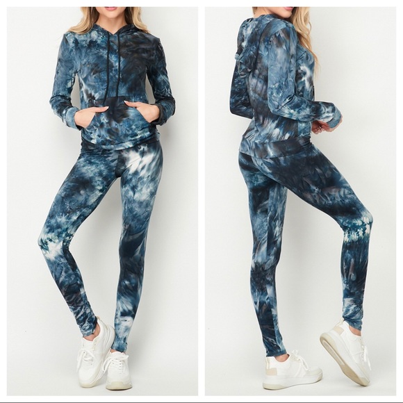 2 Piece Tie Dye Hoodie and pants set - Picture 3 of 4